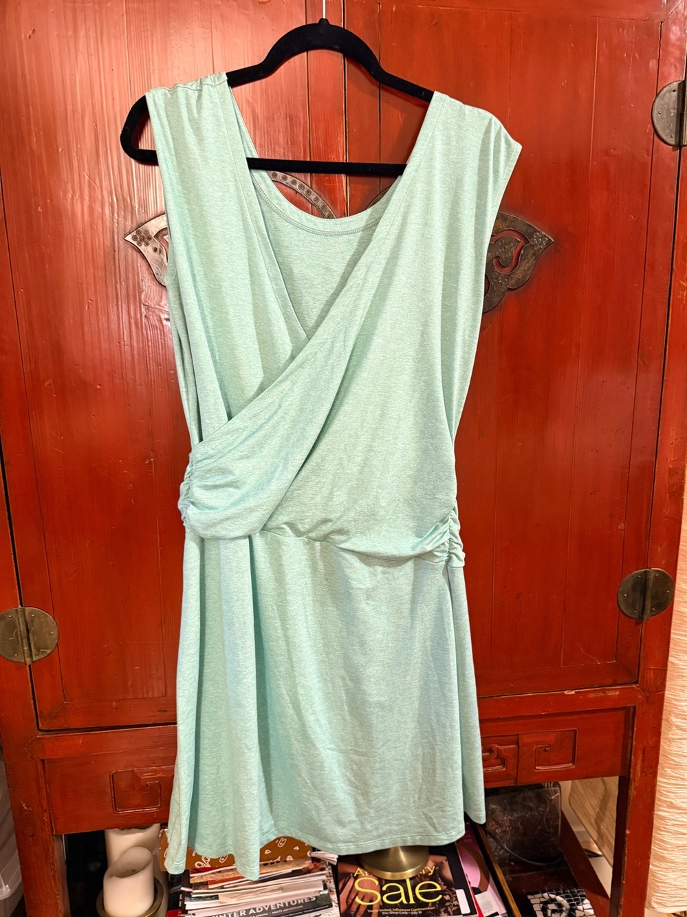 Patagonia Cap Sleeve Mint Color Wear Two Ways Women’s Dress Size Large Like New